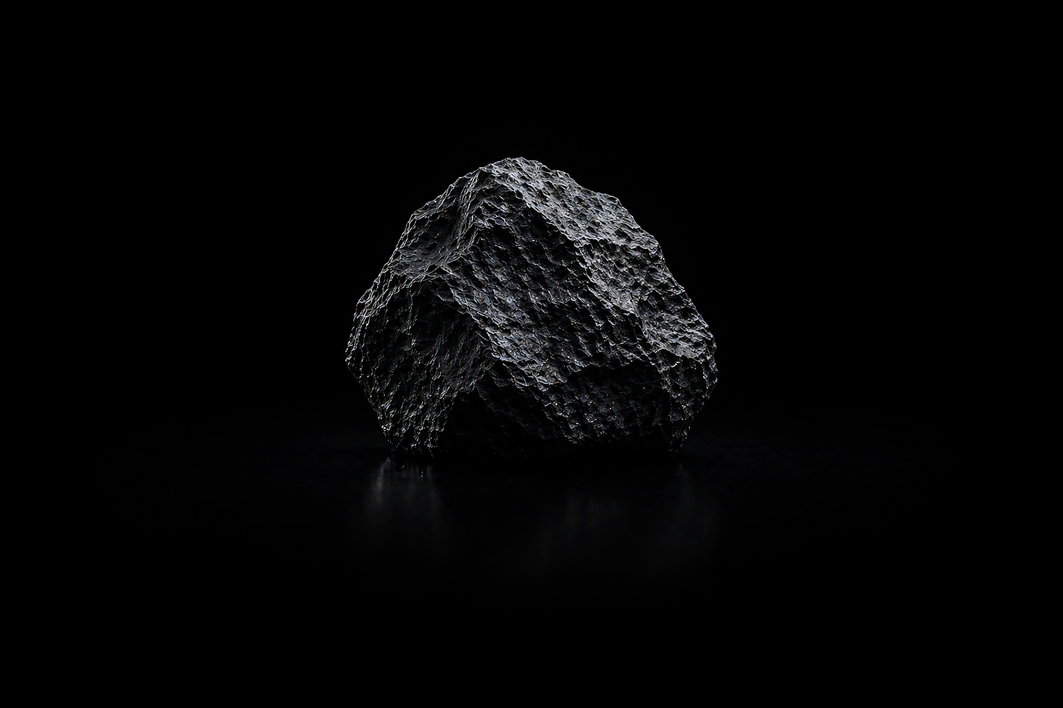 Raw rough rock — chaos, no system